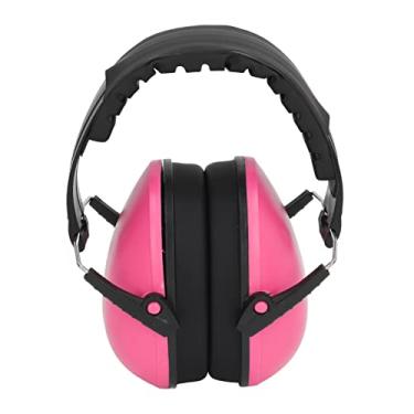 Imagem de Protetores Auriculares à Prova de Som, Protetores Auriculares de Segurança para Redução de Ruído, Fones de Ouvido de Proteção Auditiva 21DB Shooters para Cortar Grama(rosa)