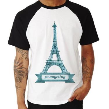 Imagem de Camiseta Raglan Torre Eiffel Amazing - Foca Na Moda
