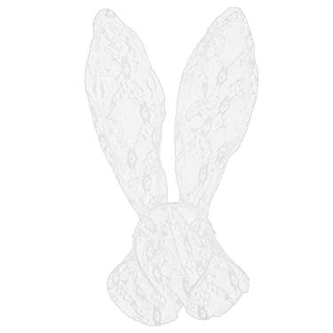 Imagem de Tiara feminina com orelha de coelho, maravilhosa para cosplay, boa elasticidade, prática, macia e confortável com 1 peça para a vida diária, casamentos, festas (branca)