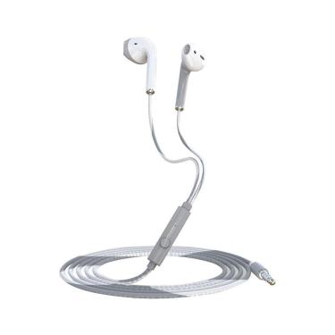 Imagem de Fones de ouvido com fio com microfone Fones de ouvido intra-auriculares com isolamento de ruído, fones de ouvido poderosos de graves pesados de alta d
