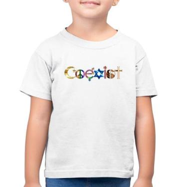 Imagem de Camiseta Algodão Infantil Coexistência Pacífica - Foca Na Moda