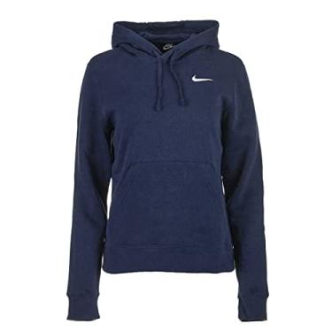 Imagem de Nike Womens Pullover Fleece Hoodie, Navy, X-Large