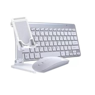 Imagem de BDNET, Teclado Mouse Sem Fio Suporte De Mesa Celular Ou Tablet