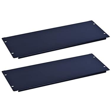 Imagem de RackPath Espaçador de painel de montagem em rack 4U para gabinete de servidor de 48 cm ou gabinete de rede – pacote com 2