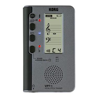 Imagem de Korg Treinador de afinação vocal VPT-1 com exibição de equipe musical de cinco linhas e função de retorno de som