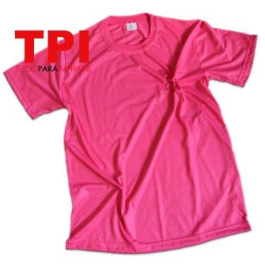 Imagem de Camiseta Rosa Pink Adulto Poliéster - Tpi - Tudo Para Imprimir