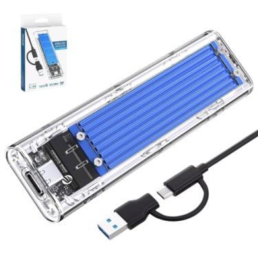 Imagem de Case Ssd Externo M2 Nvme Usb C 3.1 Transparente 10gbps