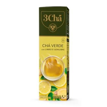 Imagem de 3 Corações Cápsula Chá Verde Com Limão e Gengibre TRES - 10 Unidades