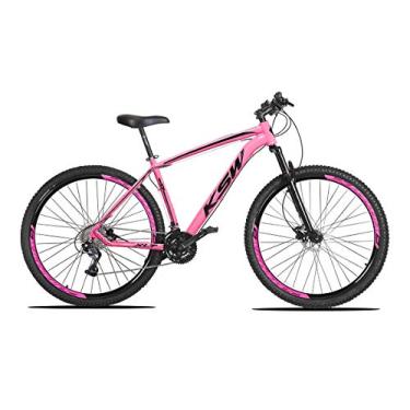 Imagem de Bicicleta Aro 29 KSW XLT em Aluminio 6061 com Freio a Disco, Garfo de Suspensão 80mm de cursor com 21 Marchas Relação 3x7,19,Preto Prata