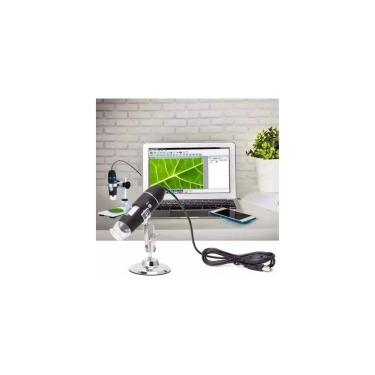 Imagem de Microscópio digital, câmera USB 1600X, sensor HD de 0,3 MP