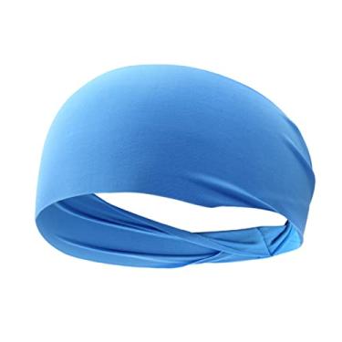 Imagem de 12 pçs cachecol bandana atlético headbands para yoga masculino bandana turbinas para senhoras esportes hairband esporte/63
