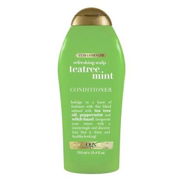 Imagem de OGX Condicionador de couro cabeludo refrescante extraforte + menta teatree, condicionador revigorante com óleo de árvore de chá e hortelã-pimenta e hamamélia, sem parabenos, surfatos, 75 ml