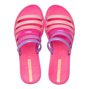 Imagem de Chinelo Slide Feminino Grendene Ipanema Multitiras Rosa - 39