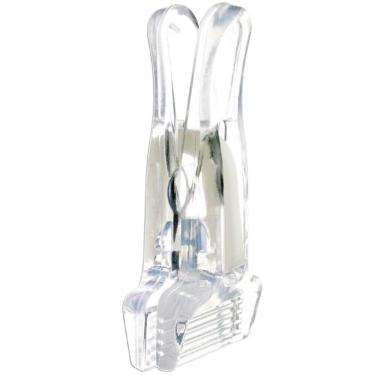 Imagem de Kit 100 Presilhas de Roupas para Cabides Loja Prendedores Re