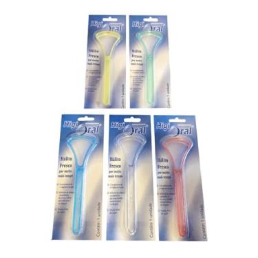 Imagem de GENÉRICO 2 Unidades Raspador e Limpador de Língua Higiene Bucal