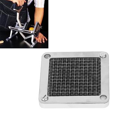 Imagem de Lâmina de Substituição do Cortador de Batata Frita, Lâmina Manual de Aço Inoxidável para Máquina de Corte de Batata Cortador de Vegetais Comercial Dicer para Máquina de Corte de