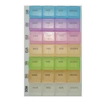 Imagem de Porta Comprimidos Medicamento Semanal Dia Destacável