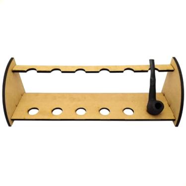 Imagem de Suporte para Cachimbo Porta 6 Cachimbos Descanso Expositor