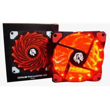 Imagem de Cooler Fan 12X12 Hayom Gamer Fc1300 Vermelho Box