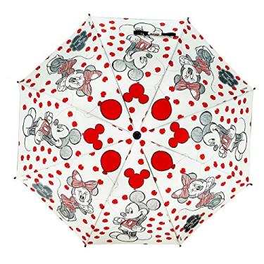 Imagem de Sombrinha Longa Auto Mickey Expression Mimo Style Branco/Vermelho