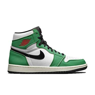 Imagem de Tênis feminino Jordan Nike Air 1 Lucky Green DB4612-300, Branco, 11.5
