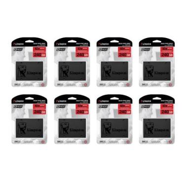 Imagem de Kit - 8 Ssd Kingston 240Gb De 2.5 Sata3 - Sa400S37/240G