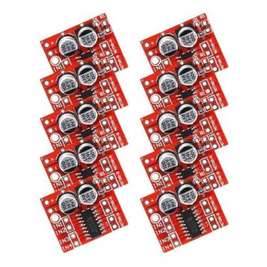 Imagem de Kit 10x modulo driver ponte h - l298n *mini* - OEM