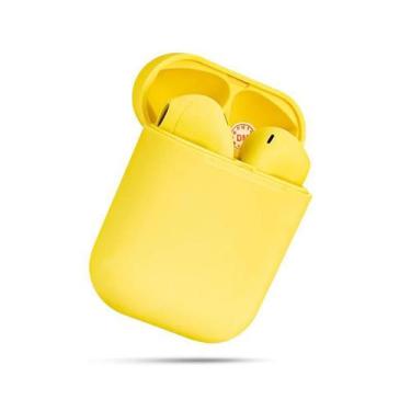 Imagem de Fone De Ouvido Wireless Bluetooth Ol 12 Amarelo - Booglee, Bluetooth, 