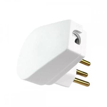 Imagem de Pino Prensa Cabo Flp 2 Polos+Terra 20A. Branco - Kit C/10 Pecas