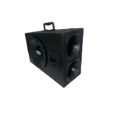 Imagem de Caixa de Som Propaganda Portátil 800w Moto Amplificada - Strong