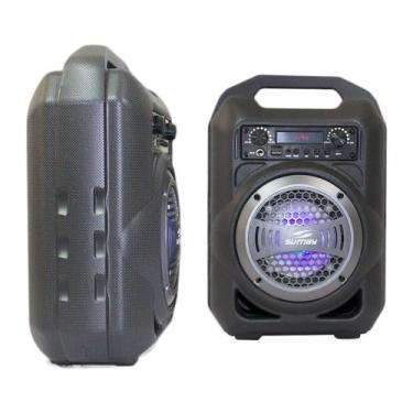 Imagem de Caixa de Som USB SD Bluetooth Portátil Sumay 30W CSP1302 Cinza