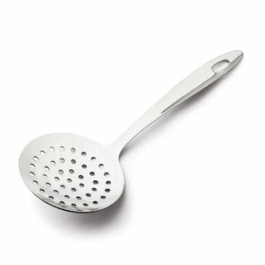 Imagem de Escumadeira para Fritura de Aço Inox Talher Cozinha 33CM - Top Rio