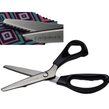 Imagem de Tesoura De Picotar Zig Zag  Profissional Ideal Para  Papel, Tecido, fe