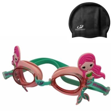 Imagem de Óculos de Natação Hammerhead Infantil Mermaid Kids, Mermaid, Touca pre