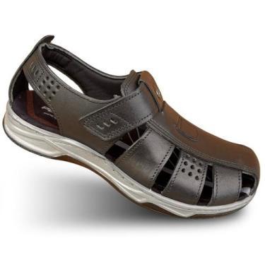 Imagem de Sandália em Couro Masculina Pegada 132255 Papete Para Homem, 132255, 0