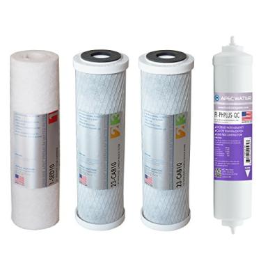 Imagem de Conjunto de filtros de substituição Apec Filter-Set-PH US Made 90 GPD para sistema de filtro de água de osmose reversa alcalina Série Ultimate, estágio 1-3 e 6