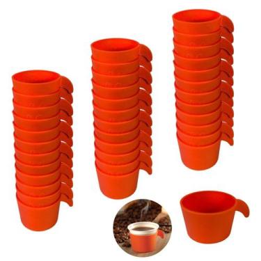 Imagem de Conjunto Copete 36 Porta Copos Descartável Cantinho Do Café Em Plástic