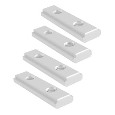 Imagem de YINETTECH 4 peças de porca de ranhura em T M6 deslizante de trilho de guia de ranhura dupla 50 x 6 mm com ranhura em T para serra de bancada, serra de banco, serra de fita de broca DIY guia de