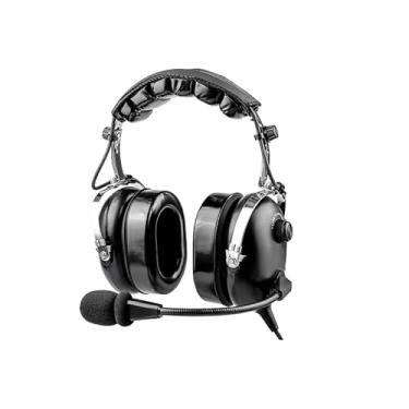 Imagem de Wirenest Fone de ouvido de aviação – cancelamento de ruído passivo, ajuste confortável, qualidade de áudio superior para pilotos, plugue duplo para cabine – com estojo de viagem (azul)