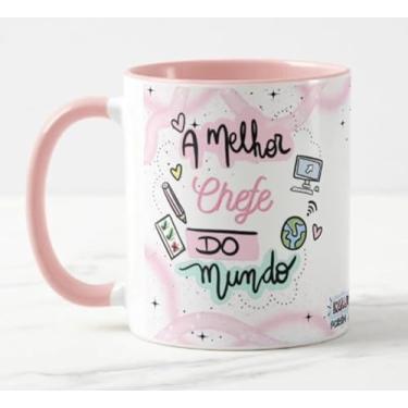 Imagem de Caneca A Melhor Chefe do Mundo Int Rosa