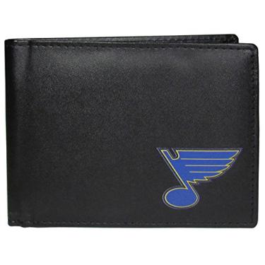 Imagem de Carteira masculina St. Louis Blues da NHL Siskiyou Sports, tamanho único, preta