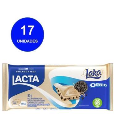 Imagem de Chocolate Barra Lacta 80g Laka Oreo 17un