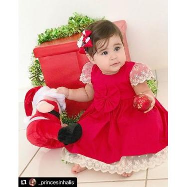 Imagem de Vestido Vermelho Rendado Lizzie - JOANINHA BABY, 02 ANOS