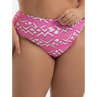 Imagem de Calcinha de Biquíni Sunquíni Estampada - Cor De Cacau, P, Abstrato ros