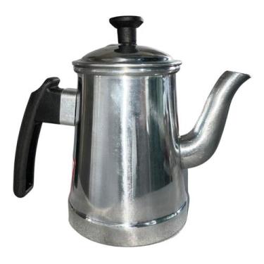 Imagem de Bule Café E Chá Em Alumínio Vermelho 500ml - aluminio vulcao, inox