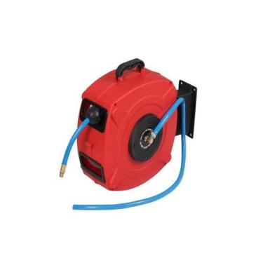 Imagem de Carretel Retrátil com Mangueira de Ar Comprimido Pneumática 20mts- STR