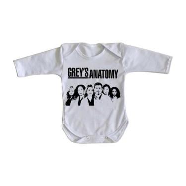 Imagem de body nenê criança roupa bebê manga longa  Grey's Anatomy Personagens -