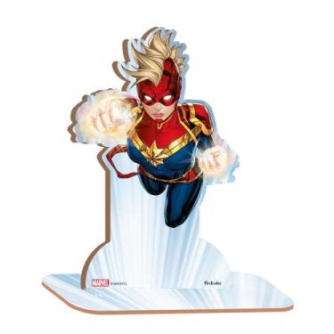Imagem de Personagem MDF P Capitã Marvel Avengers - 1 Unidade - Festcolor - Rizz