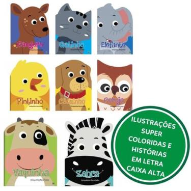 Imagem de Kit com 8 livros infantis - Amiguinhos Recortados - Canguru Gatinho El