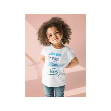 Imagem de Camiseta Bebê Frases Meu Primeiro Dia Dos Pais Com Meu Papai Branca - 